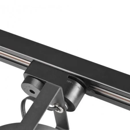 Oprawy-sufitowe - 2-metrowa szyna w kolorze czarnym jednofazowa 321817 polux 