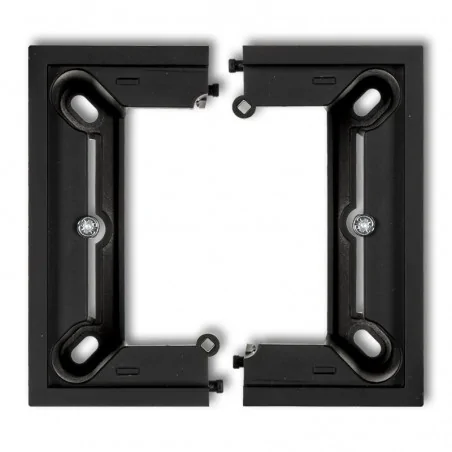 Puszki-natynkowe - puszka natynkowa pojedyncza składana beżowa deco/mini 12dpu-1 karlik 