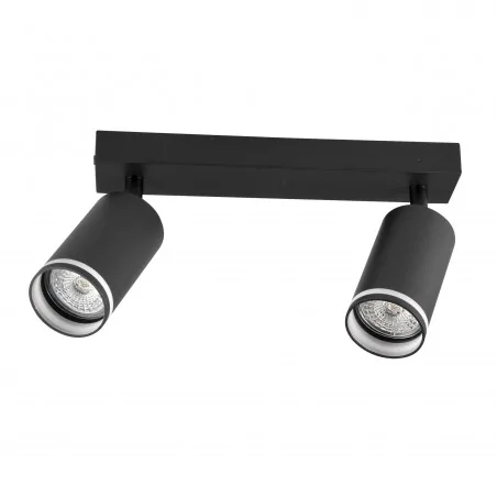 Oprawy-sufitowe - oprawa ścienno-sufitowa podwójna w kolorze czarnym 2xgu10 paris 322333 polux 