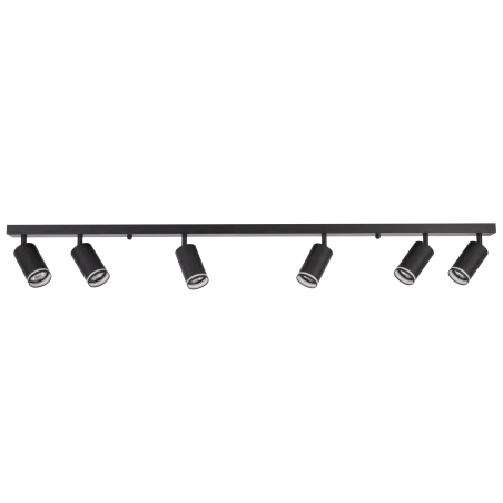 Oprawy-sufitowe - listwa ścienno-sufitowa na 6 źródeł światła gu10 czarna paris 322364 polux 
