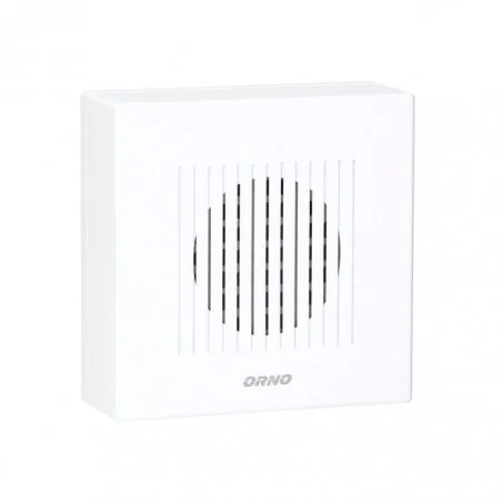 Dzwonki-do-drzwi-przewodowe - dzwonek do drzwi przewodowy śnieżnobiały jednotonowy 230v ringil mini ac orno 