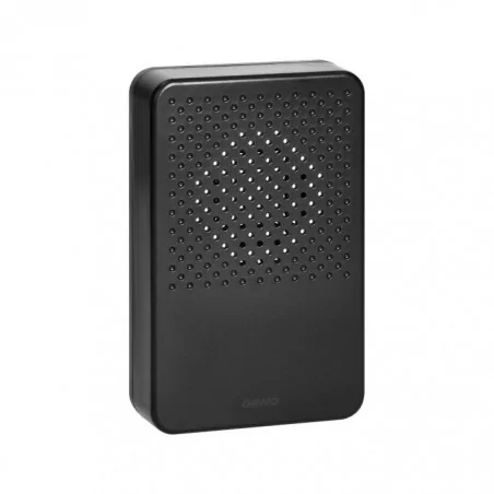 Dzwonki-do-drzwi-przewodowe - or-dp-mr-161/b lark maxi ac czarny dzwonek do drzwi przewodowy jednotonowy 230v orno 