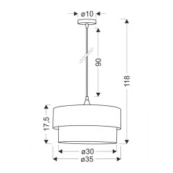 Lampy-sufitowe - lampa wisząca butelkowa zieleń + biały 1x60w e27 sinagra 31-19691 candellux 