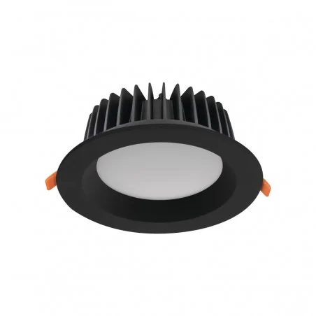 Oprawy-sufitowe-ruchome - czarna oprawa sufitowa oczko led typu downlight 20w 4000k tiberi pro 20w-940-b kanlux 