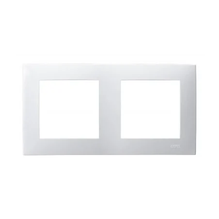 Ramki-podwojne - ramka podwójna instalacyjna biała szafir r-2z/00 ospel 