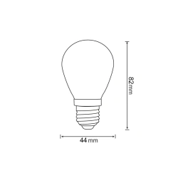 Gwint-trzonek-e27 - zestaw żarówek led różowych do girland 2szt. 36v party neon 322227 polux 