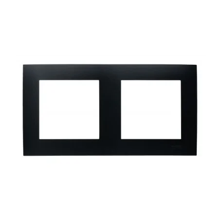 Ramki-podwojne - ramka instalacyjna podwójna czarny metalik szafir r-2z/33 ospel 
