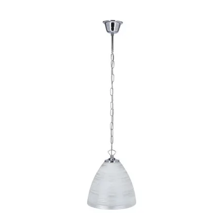 Lampy-sufitowe - oświetlenie wiszące 85cm chromowo-białe 60w e27 scordia 31-16294 candellux 