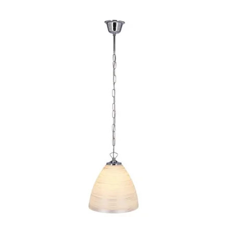 Lampy-sufitowe - oświetlenie wiszące 85cm chromowo-białe 60w e27 scordia 31-16294 candellux 