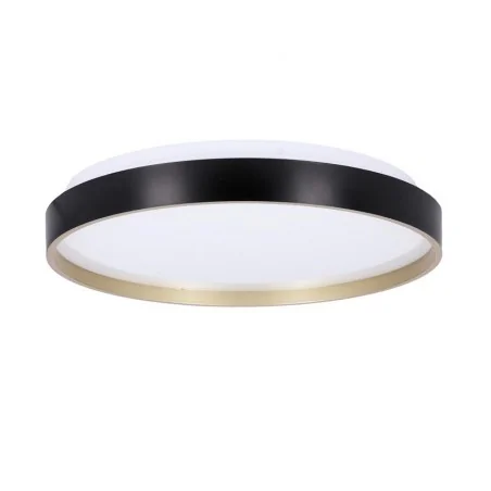 Plafony - plafon led 18w czarno-złoty 33cm 4000k florida 13-11299 candellux 