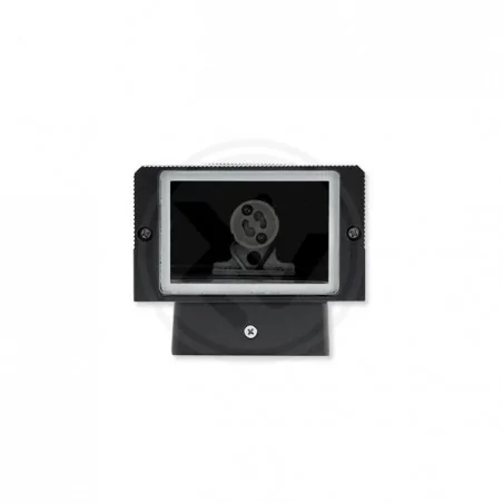 Kinkiety-ogrodowe - czarny kinkiet elewacyjny gu10 inez z czujnikiem ruchu pir 7356 lvt 