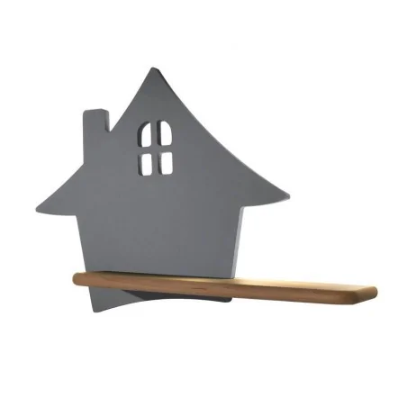 Kinkiety-do-pokoju-dziecka - szary domek - kinkiet led 5w + półka hause kids 21-84842 candellux 