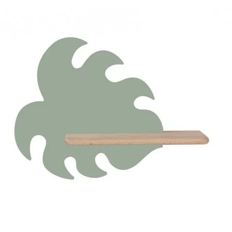 Kinkiety-do-pokoju-dziecka - kinkiet półeczka lampa led zielony liść 5w monstera 21-00941 candellux 