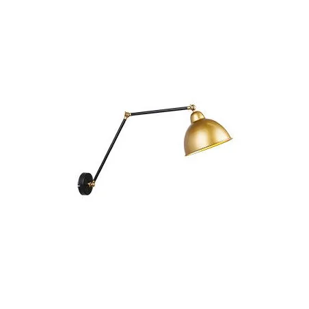 Kinkiety-do-salonu - kinkiet regulowany złoto-czarny 1x40w e27 truck 21-05915 candellux 