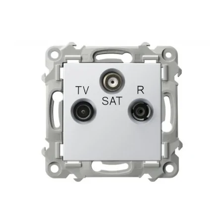 Gniazda-antenowe - gniazdo antenowe rtv-sat końcowe białe szafir gpa-zs/m/00 ospel 