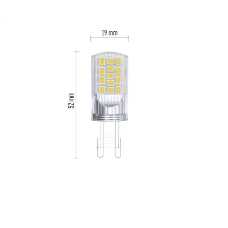 Gwint-trzonek-g9 - zq9544 żarówka led classic jc 4w g9 ciepła biel 1525736210 emos 