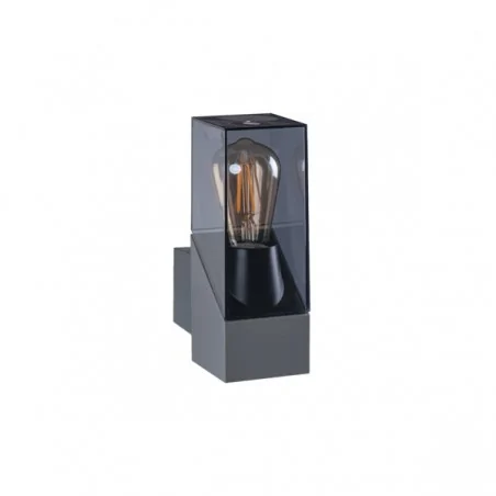 Kinkiety-ogrodowe - grafitowy kinkiet na żarówkę e27 ip44 laven el 25 gr 36548 kanlux 