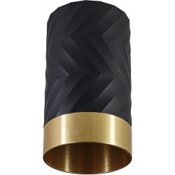 Oprawy-sufitowe - 323521 czarno złota tuba lampa sufitowa  arras gu10  polux