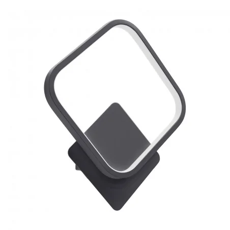 Kinkiety-do-salonu - 04050 kinkiet dekoracyjny led czarny romb 12w 4100k emma led c ideus 