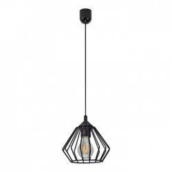 Lampy-sufitowe - loftowa lampa wisząca czarna druciana e27 1x60w waya ad-ld-6263be27m orno