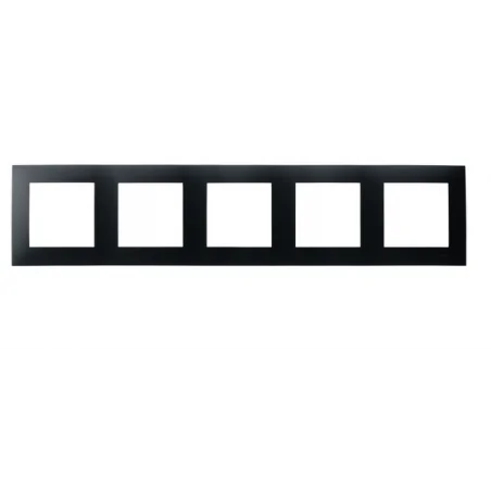 Ramki-pieciokrotne - ramka pięciokrotna w kolorze czarny metalik szafir r-5z/33 ospel 