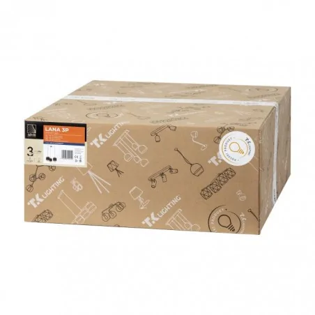 Lampy-sufitowe - regulowana lampa wisząca 3 rattanowe klosze e27 60w lana ad-ld-6239be27t orno 