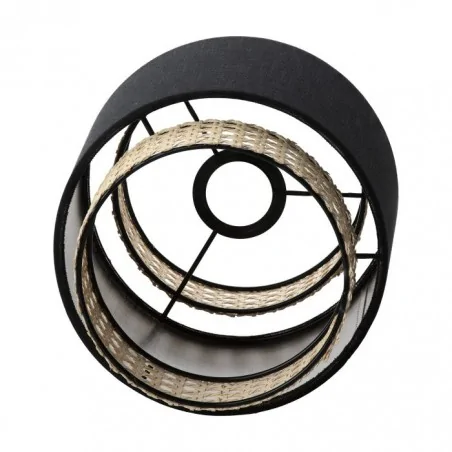 Lampy-sufitowe - regulowana lampa wisząca 3 rattanowe klosze e27 60w lana ad-ld-6239be27t orno 