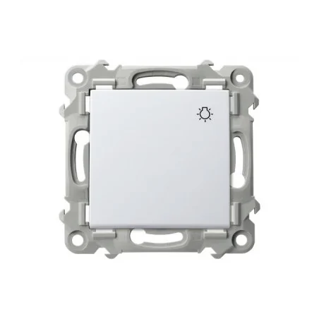 Wylaczniki-typu-swiatlo-zwierne - przycisk zwierny z piktogramem żarówki biały szafir łp-5z/m/00 ospel 