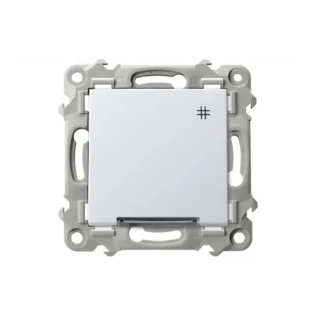 Wylaczniki-krzyzowe - włącznik krzyżowy pojedynczy z podświetleniem biały szafir łp-4zs/m/00 ospel 