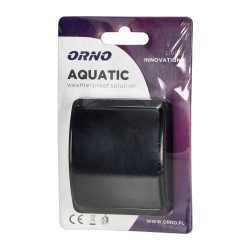 Wylaczniki-jednobiegunowe - czarny włącznik jednobiegunowy n/t na zewnątrz ip44 aquatic or-oe-7100/b orno 