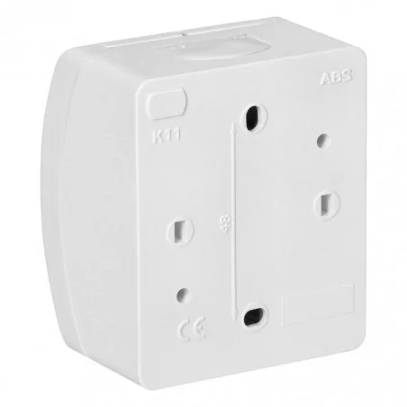 Gniazda-pojedyncze-natynkowe - gniazdo pojedyncze na zewnątrz 2p+z ip44 białe aquatic or-oe-7105/w orno 