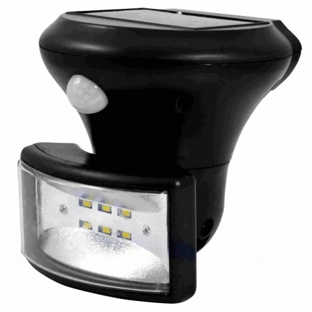 Lampy-solarne - 307729 naświetlacz led 5w 550lm solarny z czujnikiem ruchu i zmierzchu polux 