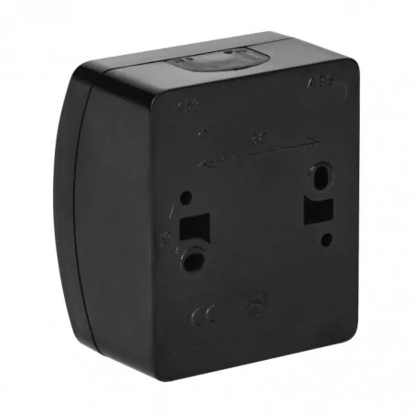 Wylaczniki-podwojne - czarny włącznik podwójny natynkowy ip44 aquatic or-oe-7101/b orno 