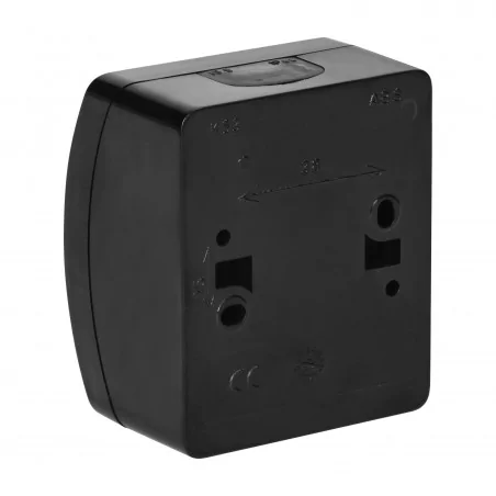 Wylaczniki-krzyzowe - łącznik krzyżowy na zewnątrz ip44 czarny n/t aquatic or-oe-7103/b orno 