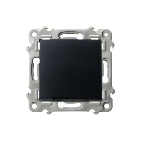 Wylaczniki-jednobiegunowe - włącznik kontrolny z podświetleniem niebieskim czarny metalik szafir łp-12zs/m/33 ospel 