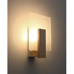 Kinkiety-do-salonu - drewniany kinkiet e14 lappo sl.1094 sollux lighting 