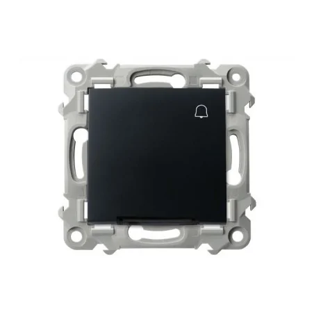 Wlaczniki-i-przyciski-dzwonkowe - przycisk dzwonkowy z piktogramem z podświetleniem czarny metalik szafir łp-6zs/m/33 ospel 