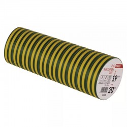 Tasmy-izolacyjne - f61925 komplet 10 żółto-zielonych taśm izolacyjnych 19mm/20m pvc emos