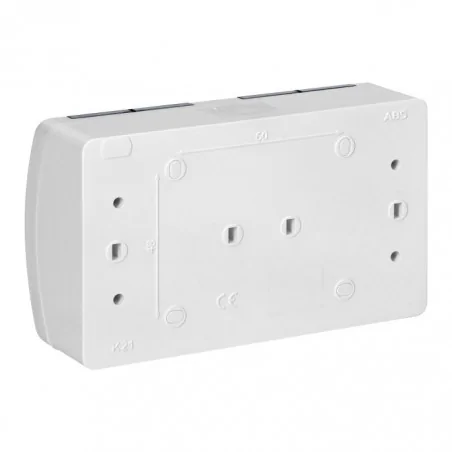 Gniazda-podwojne-natynkowe - gniazdo podwójne natynkowe ip44 białe dymione aquatic or-oe-7106/wt orno 