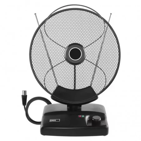 Dekodery-i-anteny - j0705 antena pokojowa czarna ze wzmacniaczem city orbi-c200 dvb-t2 dab fm filtr lte/4g/5g emos 