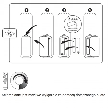 Plafony - okrągły plafon led sterowany pilotem 72w ze zmienną barwą światła 3000k/4000k/6000k desert ii 50 324313 polux 