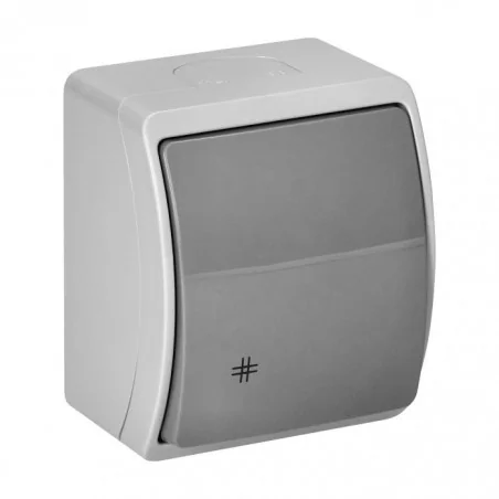 Wylaczniki-krzyzowe - natynkowe łącznik krzyżowy ip44 szaro-grafitowy aquatic or-oe-7103/gr orno 