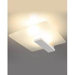 Oswietlenie-sufitowe - biały plafon 2xe27 lappo sl.1093 sollux lighting 