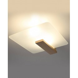 Oswietlenie-sufitowe - drewniany plafon 2xe27 lappo sl.1095 sollux lighting 