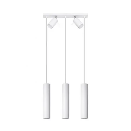 Oswietlenie-sufitowe - biała lampa wisząca 5xgu10 ring 3 sl.1098 sollux lighting 