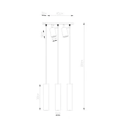 Oswietlenie-sufitowe - biała lampa wisząca 5xgu10 ring 3 sl.1098 sollux lighting 