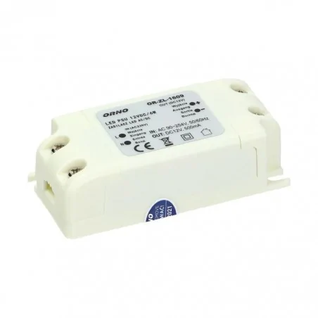 Zasilacze-led - zasilacz do led 12vdc 6w ip20or-zl-1609 orno 