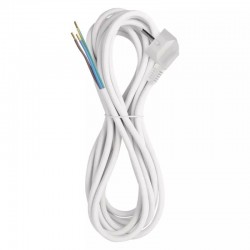 Przedluzacze-elektryczne - s14325 biały przewód kabel przyłączeniowy 3x1,5mm 5metrów emos