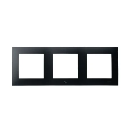 Ramki-potrojne - ramka potrójna instalacyjna czarny metalik ip44 szafir rh-3z/33 ospel 