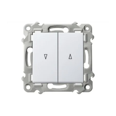 Wylaczniki-zaluzjowe - włącznik żaluzjowy zwierny biały szafir łp-7z/m/00 ospel 